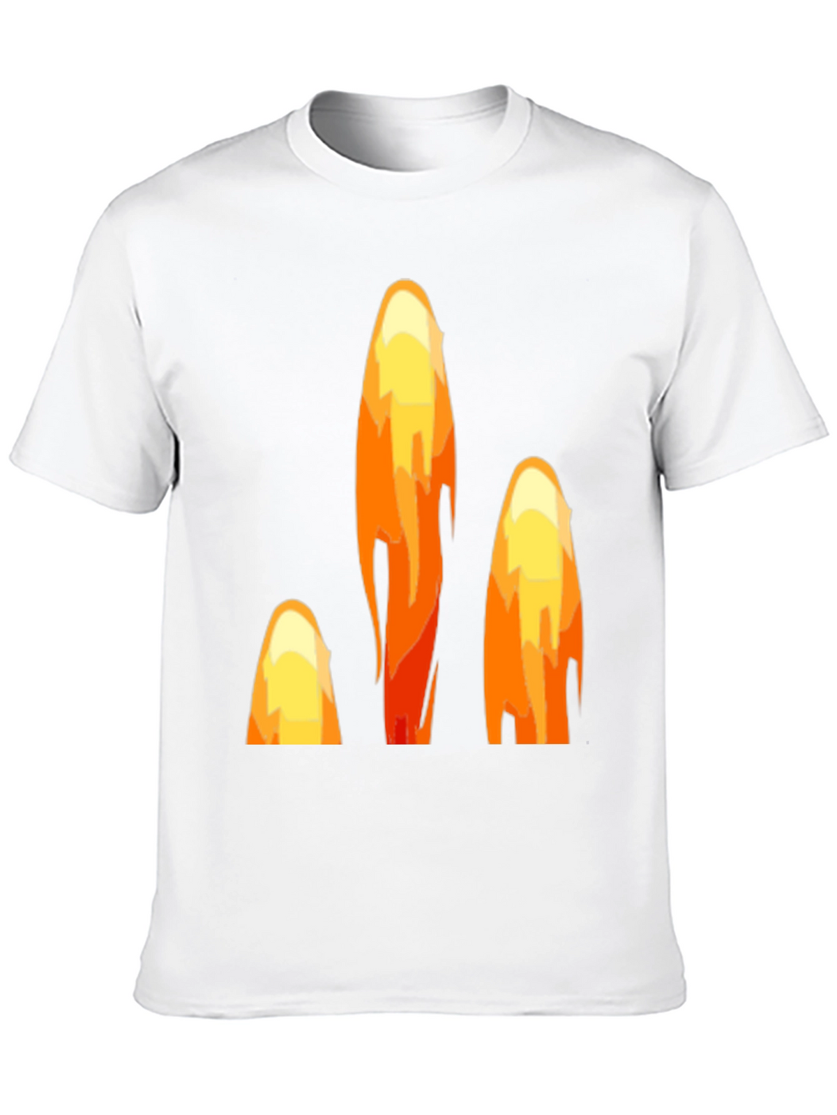Fiery Peaks Graphic Black T-Shirt