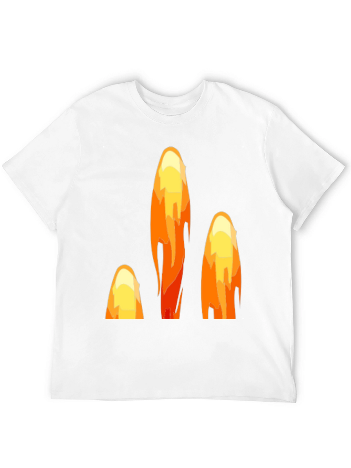 Fiery Peaks Graphic Black T-Shirt