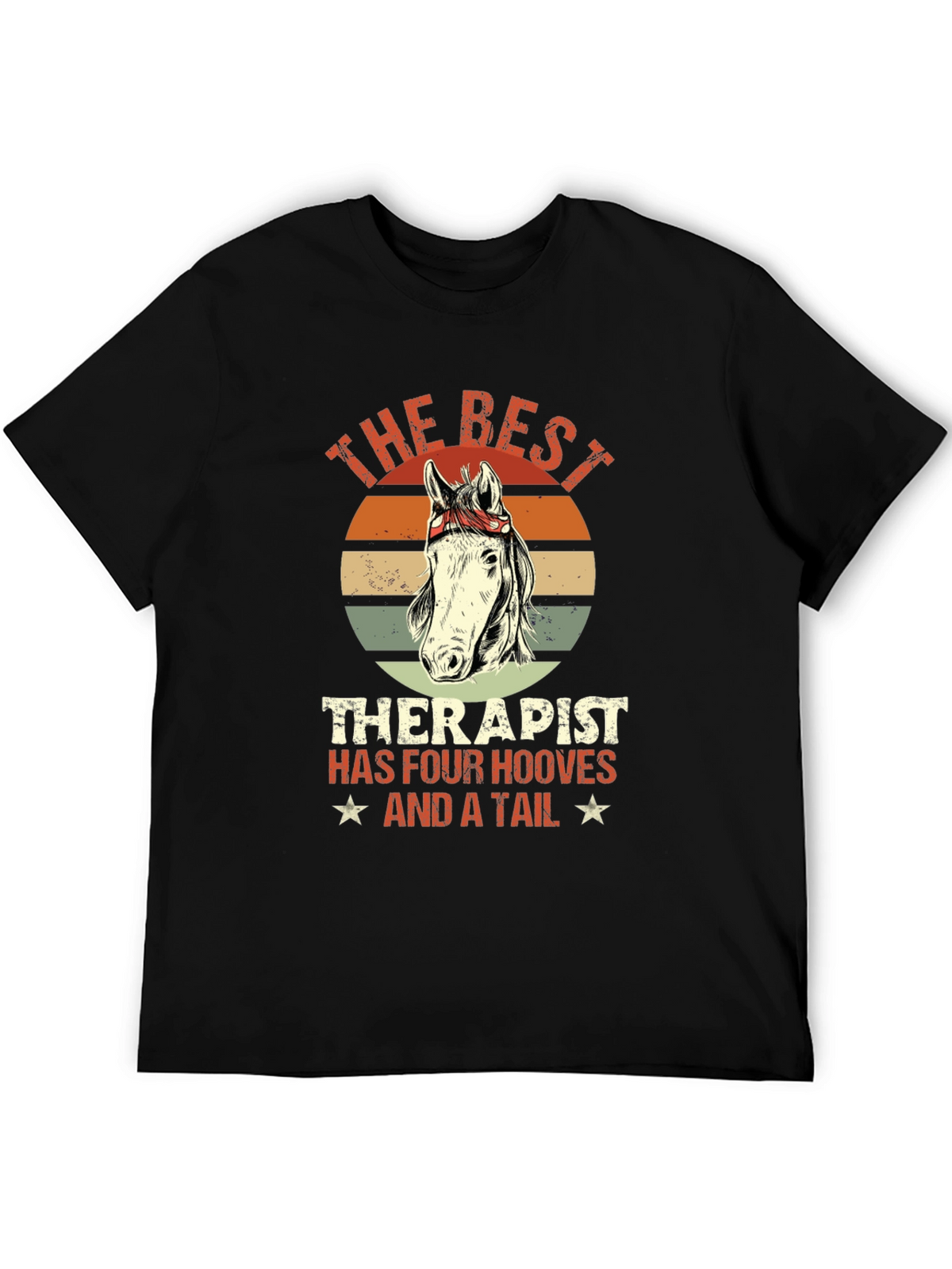 Best Therapist Horse Graphic Tee