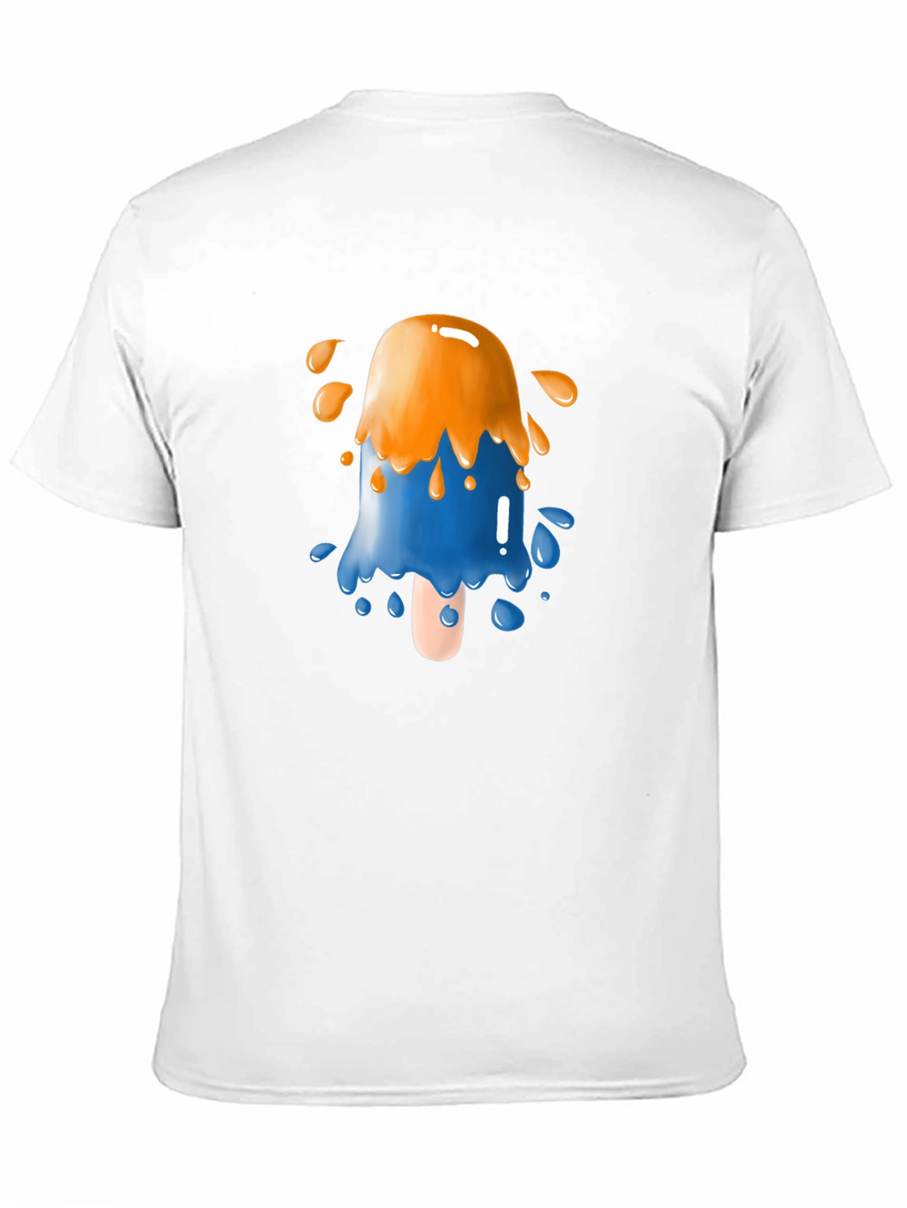 Funky Popsicle Graphic Tee - Black Cotton Blend