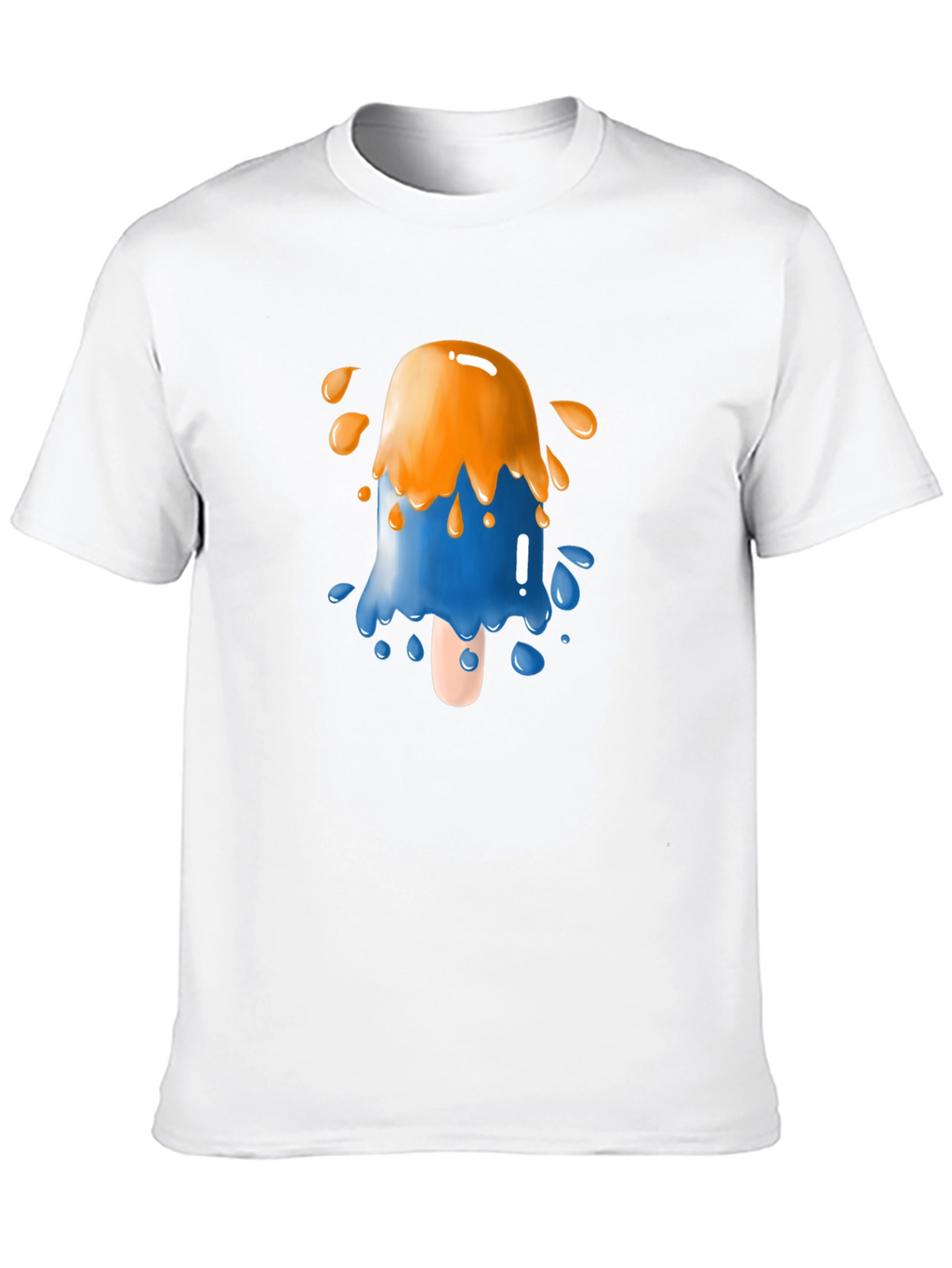 Funky Popsicle Graphic Tee - Black Cotton Blend