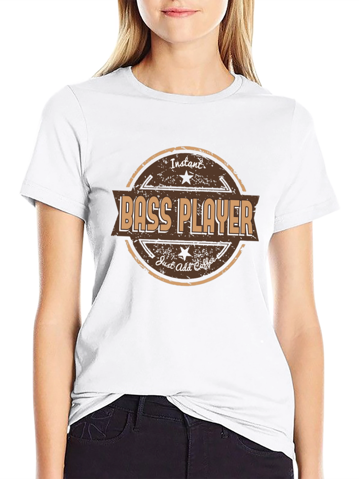 Instant Bass Player - Add Coffee T-Shirt