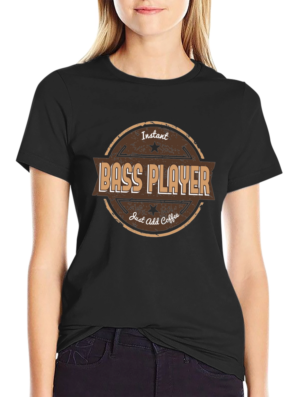 Instant Bass Player - Add Coffee T-Shirt