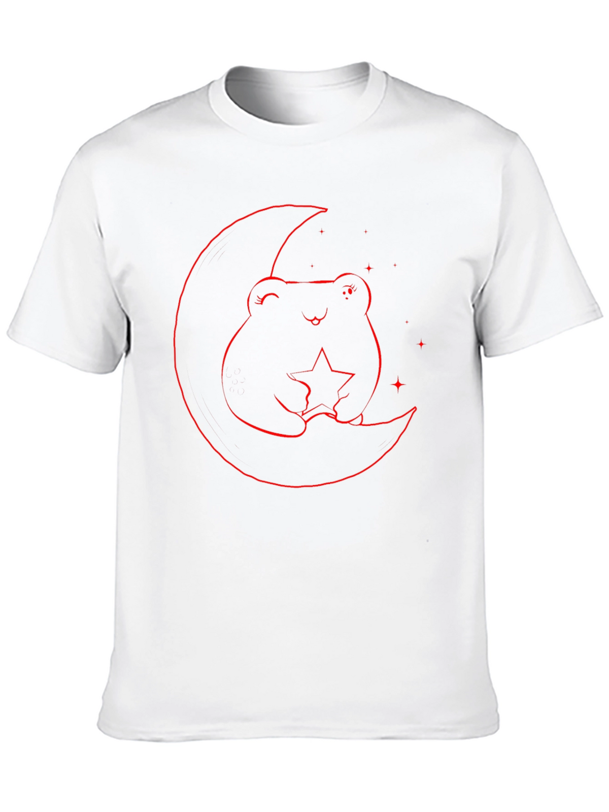 Frog on Moon Graphic Tee - Black