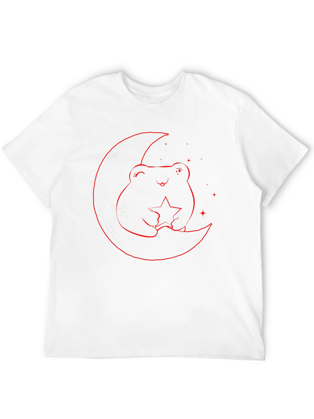 Frog on Moon Graphic Tee - Black