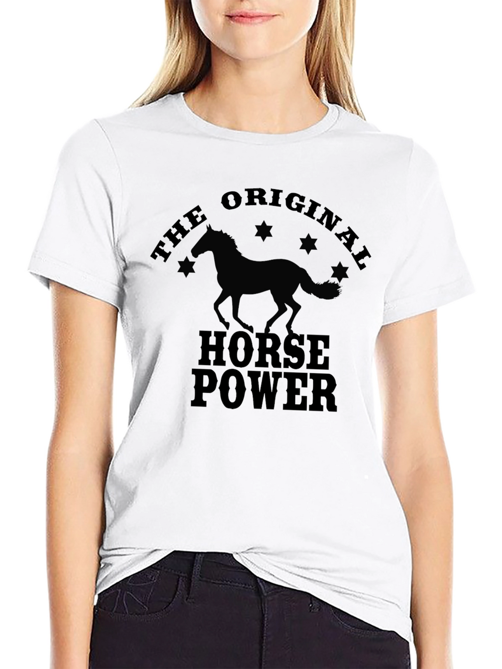 The Original Horsepower Mens Black T-Shirt