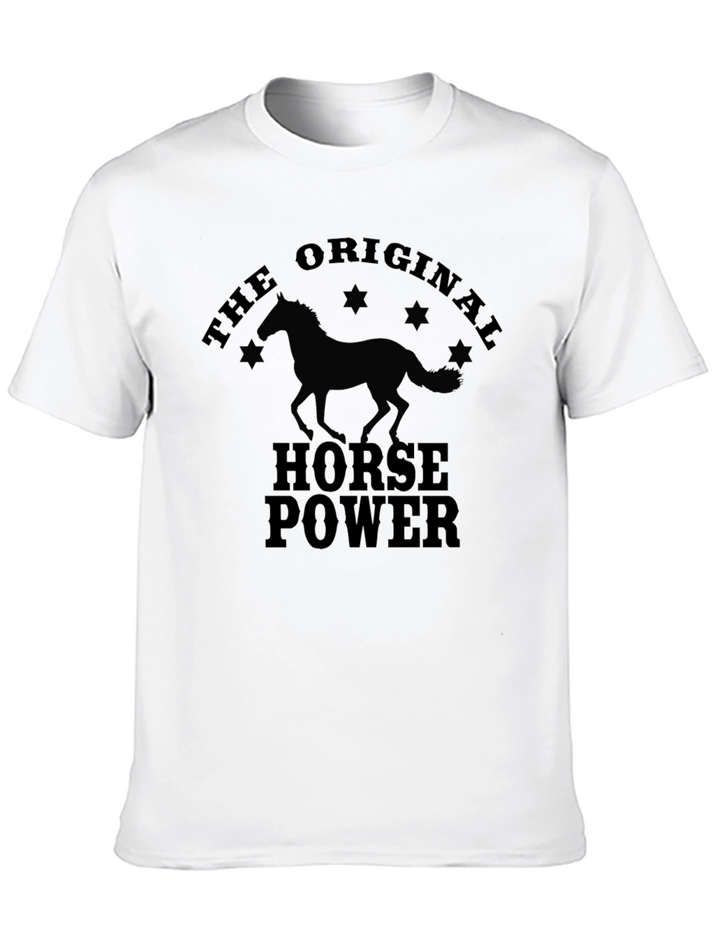 The Original Horsepower Mens Black T-Shirt