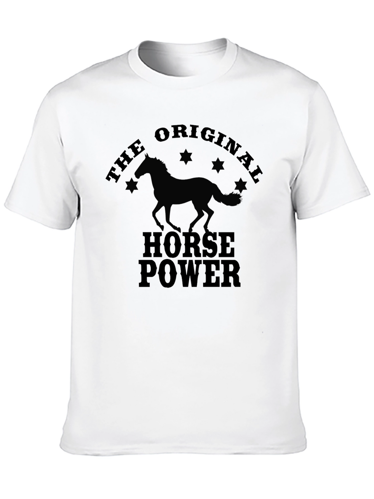 The Original Horsepower Mens Black T-Shirt