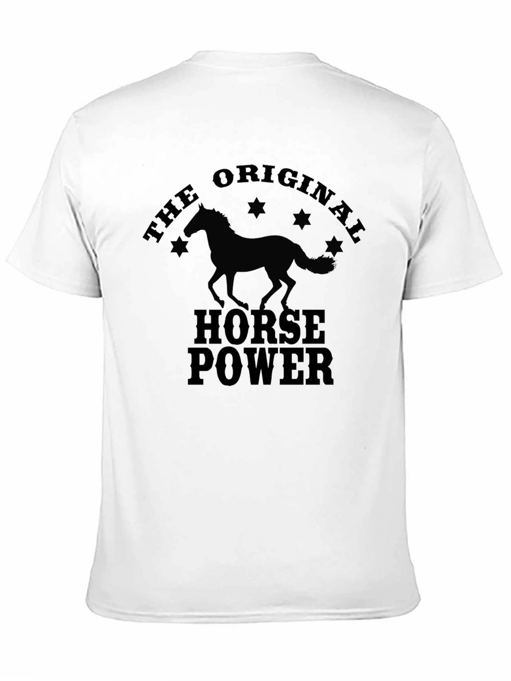 The Original Horsepower Mens Black T-Shirt