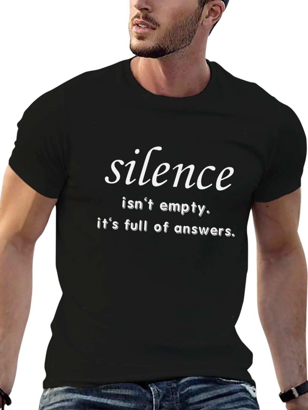 Silence T-Shirt: Wisdom in Stillness