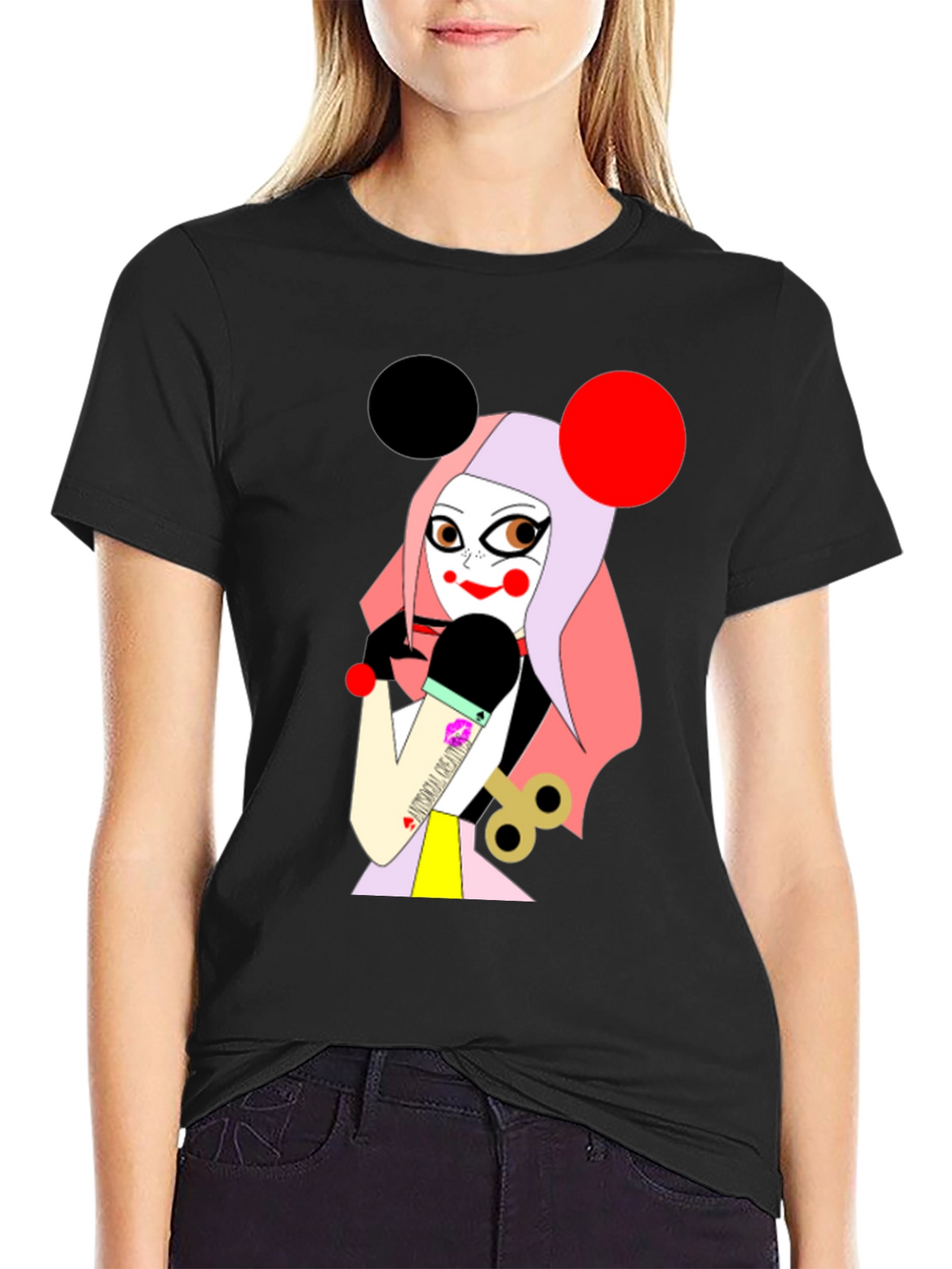 Unique Graphic T-Shirt: Cartoon Character