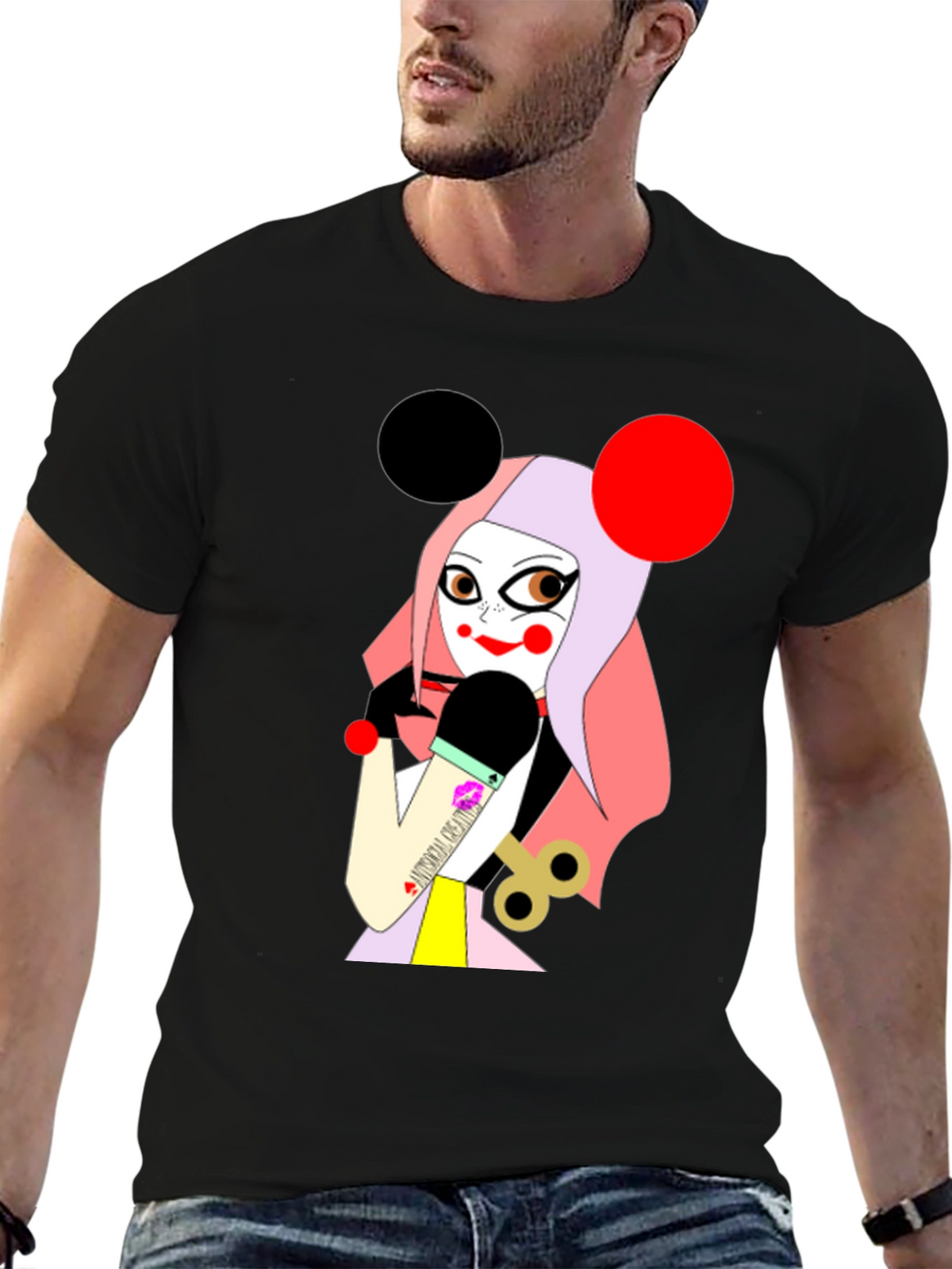 Unique Graphic T-Shirt: Cartoon Character