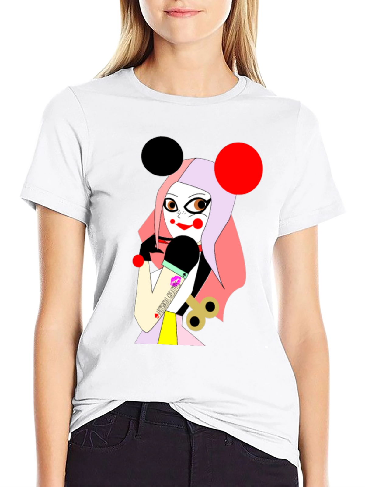 Unique Graphic T-Shirt: Cartoon Character