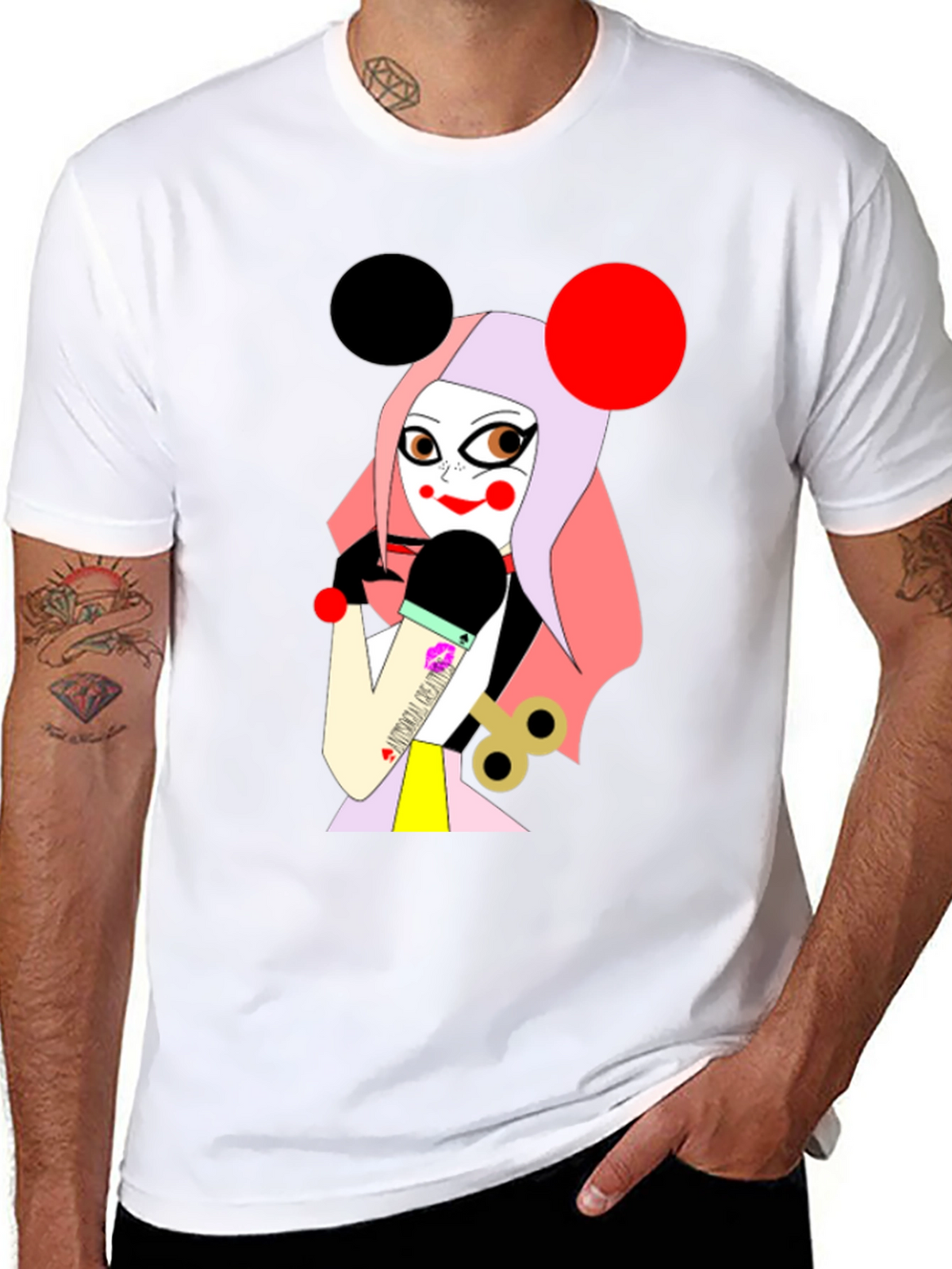 Unique Graphic T-Shirt: Cartoon Character