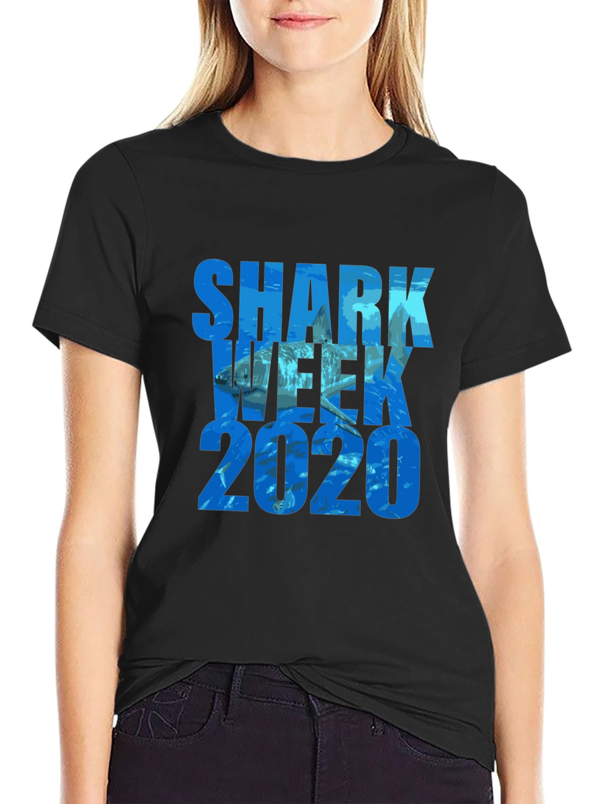 Shark Week 2020 Black T-Shirt