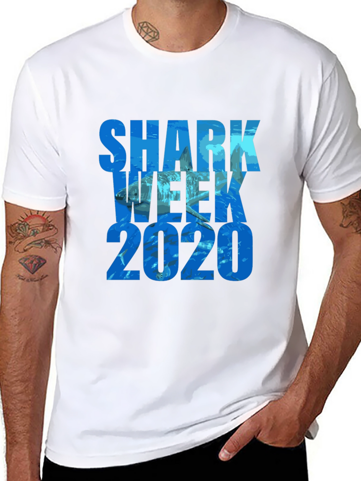 Shark Week 2020 Black T-Shirt