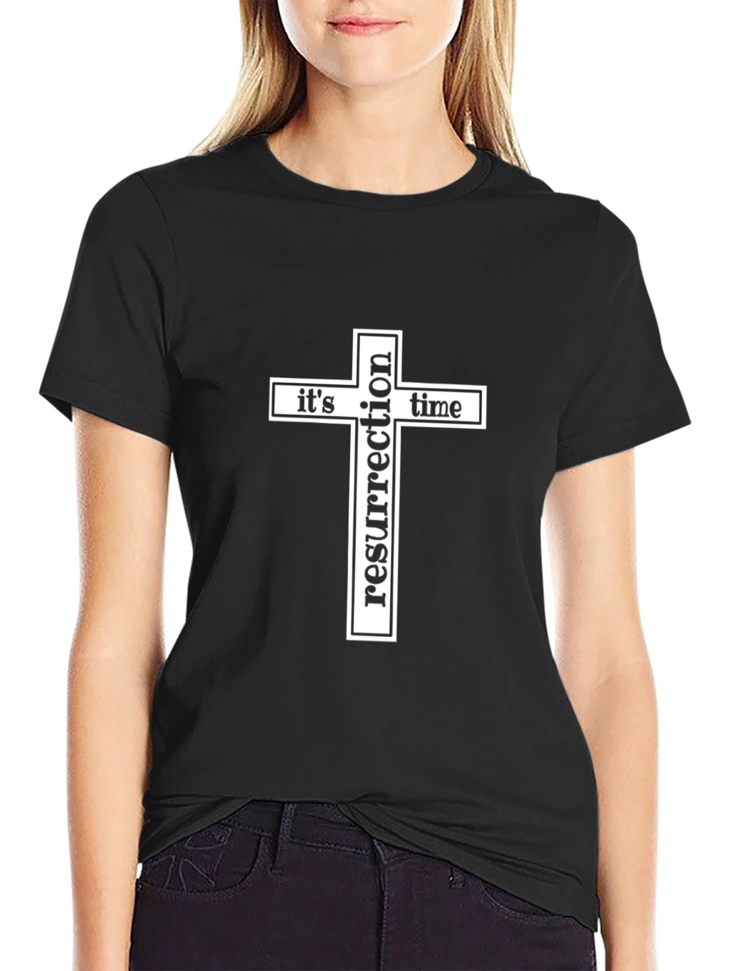 Resurrection Time Black Graphic T-Shirt