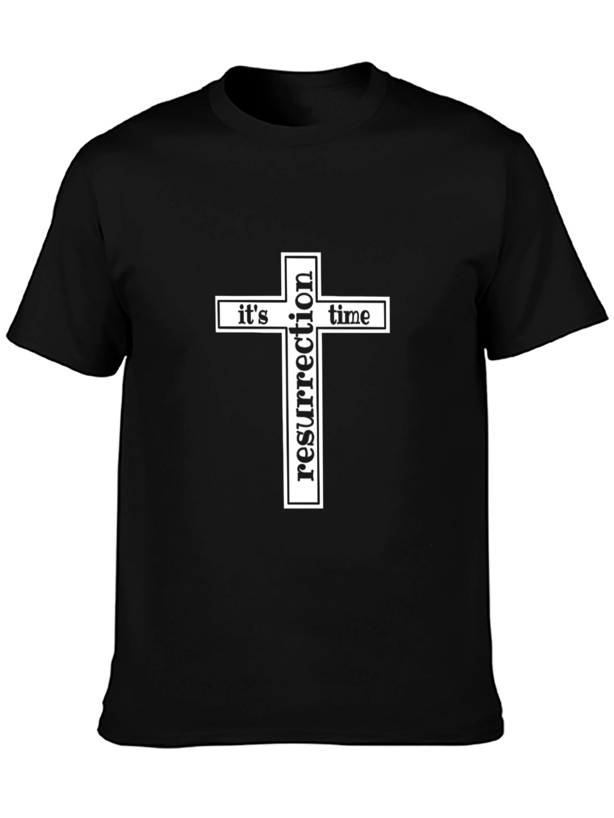 Resurrection Time Black Graphic T-Shirt