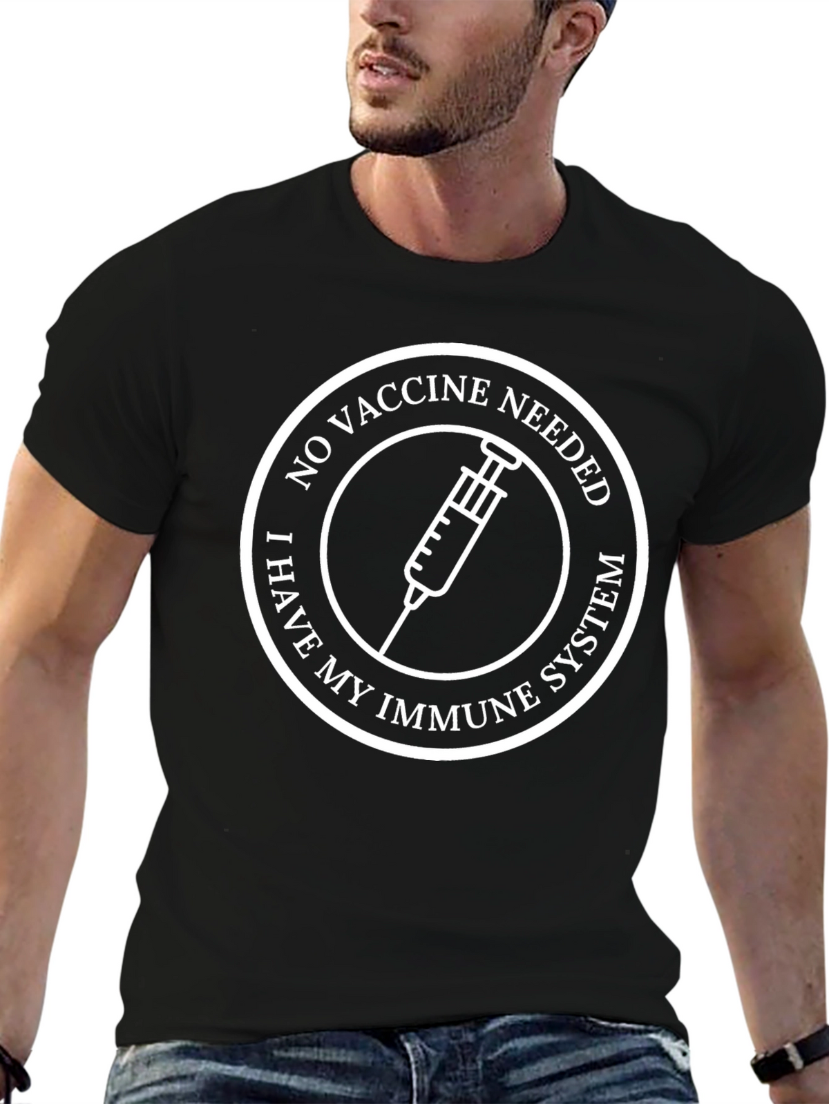 No Vaccine Needed T-Shirt - Immune System Protection
