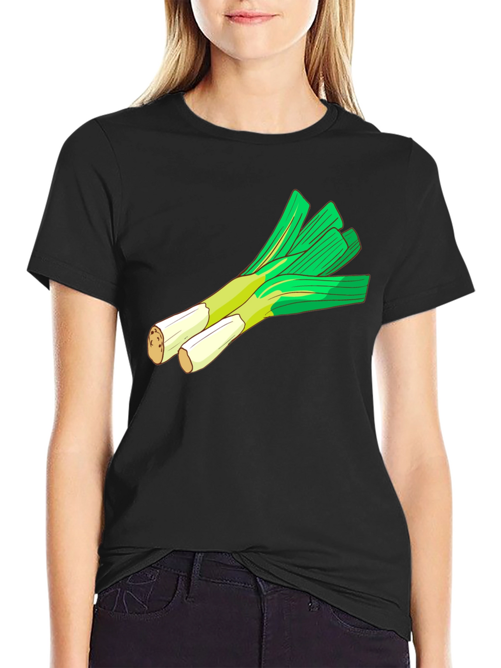 Leek Graphic T-Shirt - Fresh & Fun Vegetable Tee