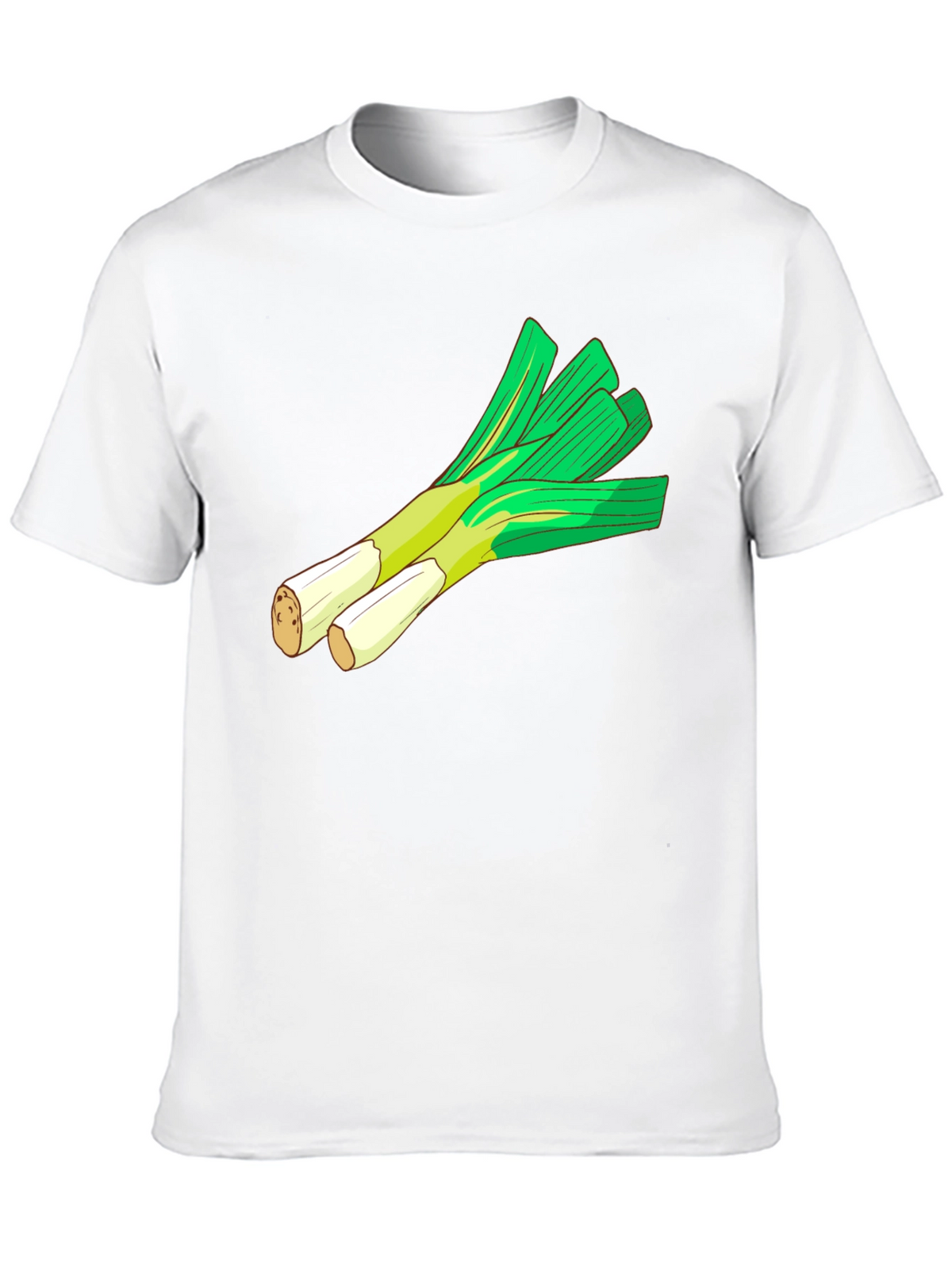 Leek Graphic T-Shirt - Fresh & Fun Vegetable Tee