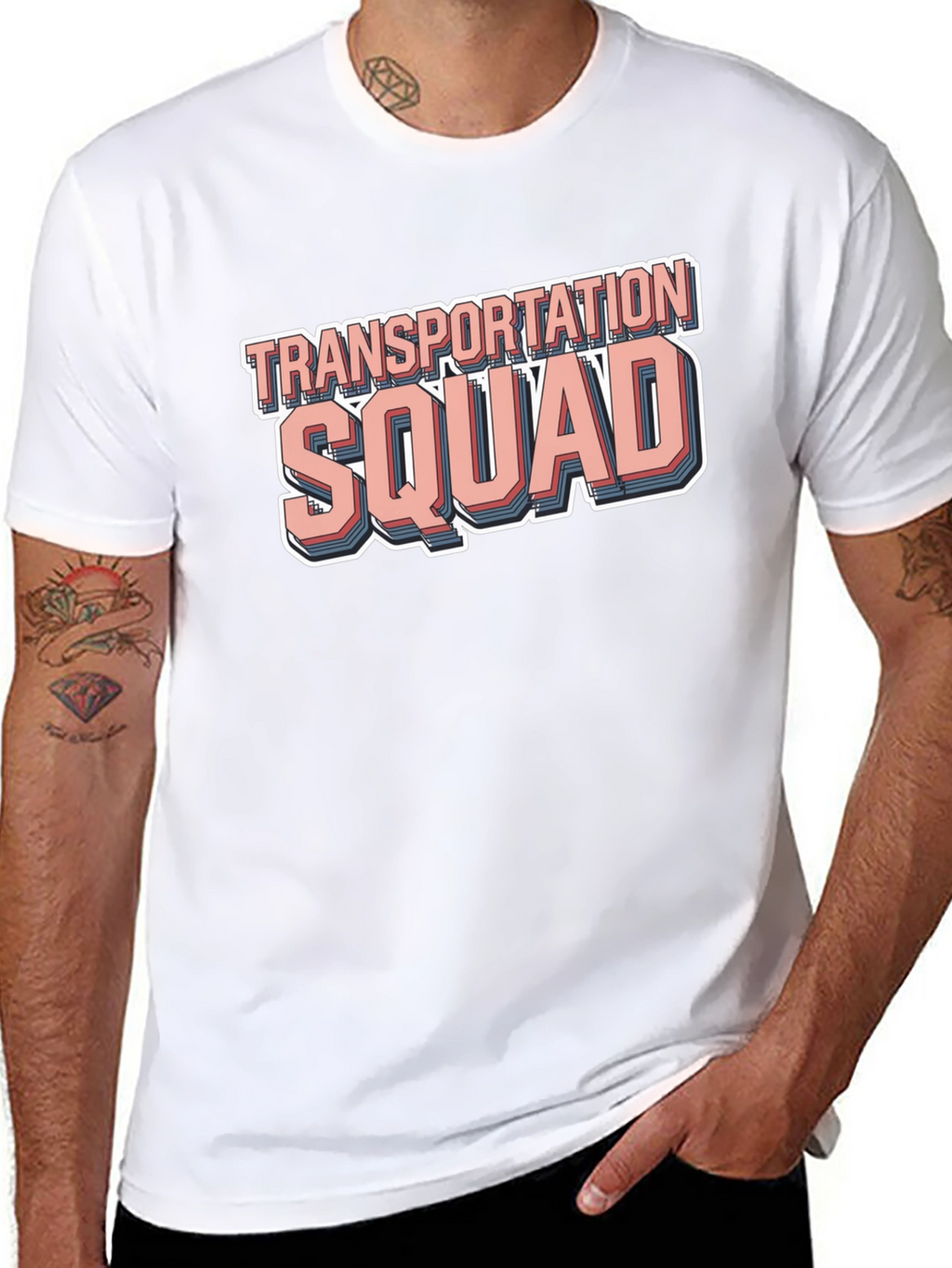 Transportation Squad Graphic Tee - Black