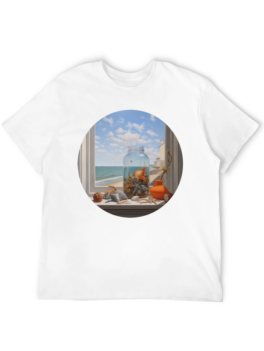 Whimsical Beach Still Life T-Shirt