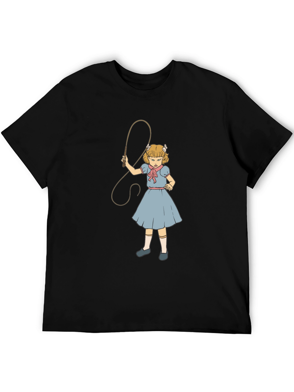 Creepy Girl with Whip T-Shirt