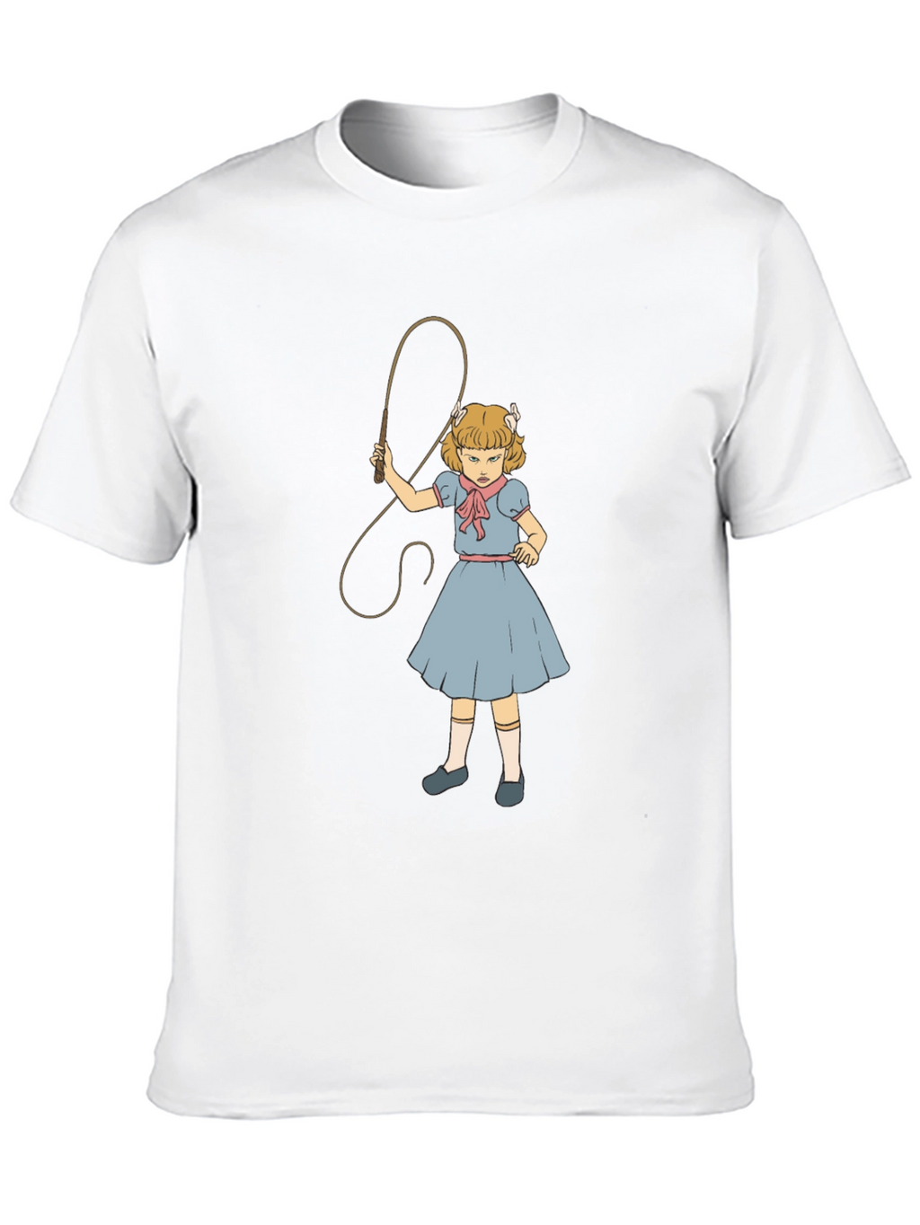 Creepy Girl with Whip T-Shirt