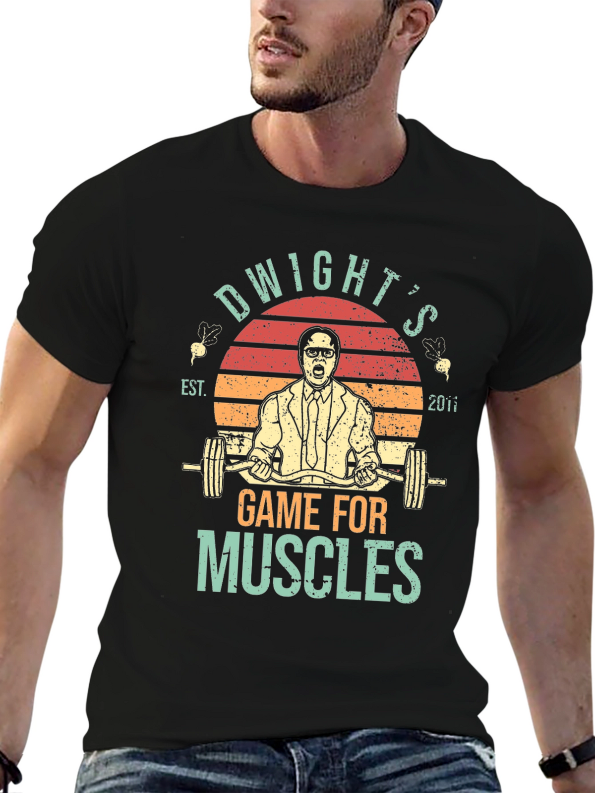Dwights Game For Muscles T-Shirt