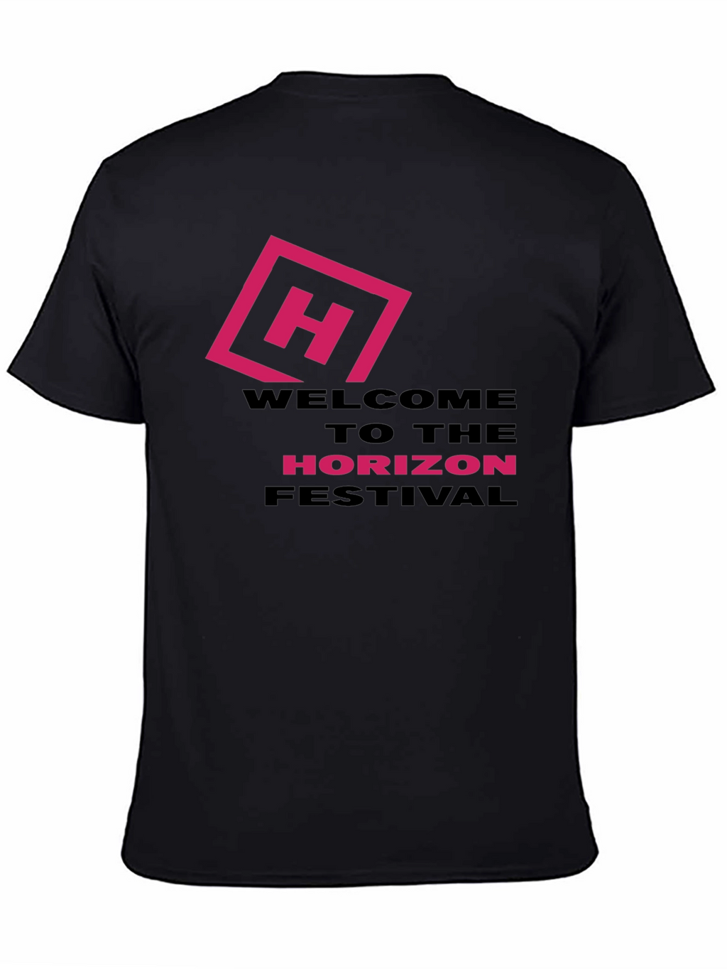 Horizon Festival Graphic Tee - Black Cotton