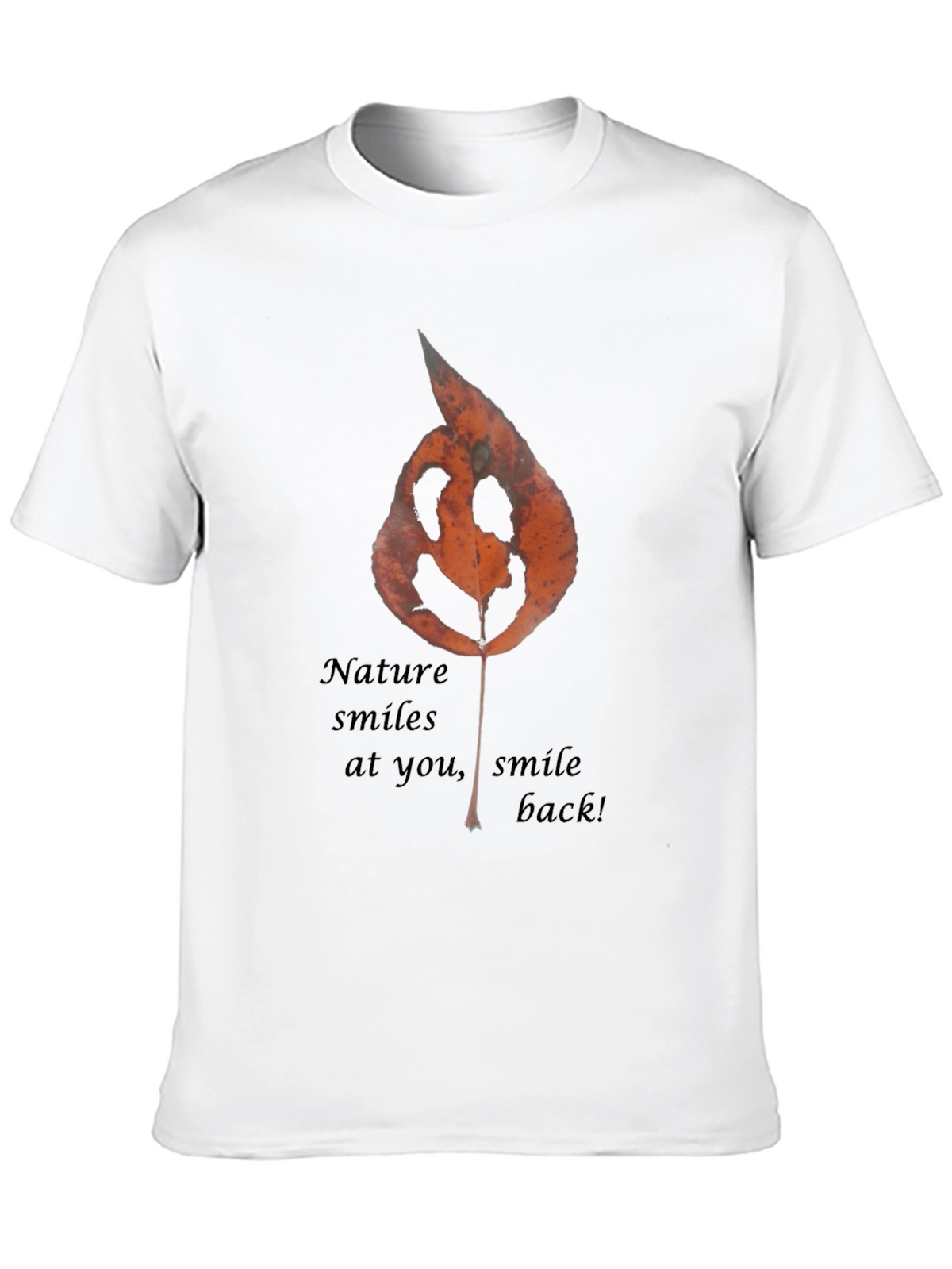Nature Smiles Graphic Tee - Black