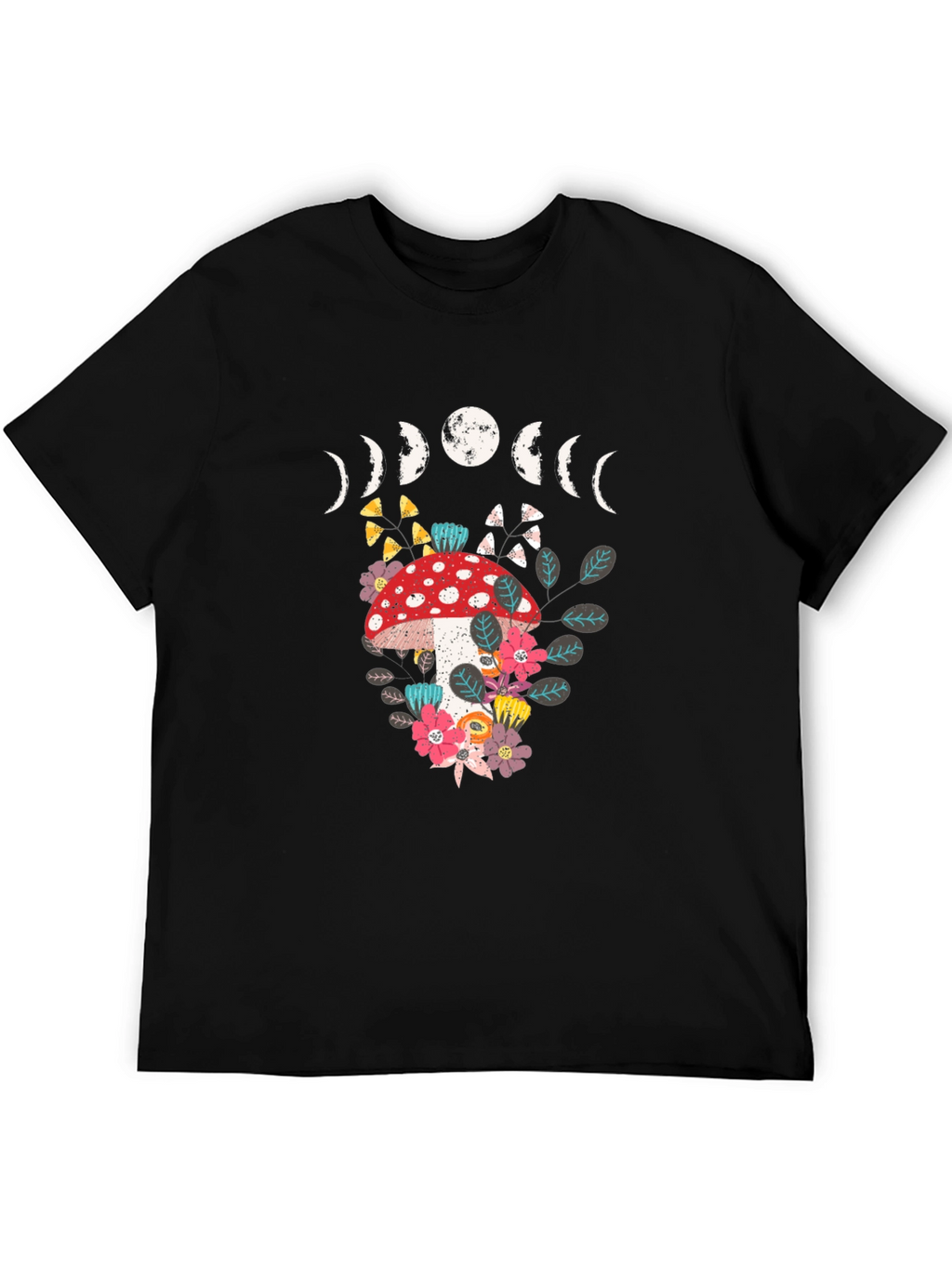Mushroom Moon Phase Graphic Tee
