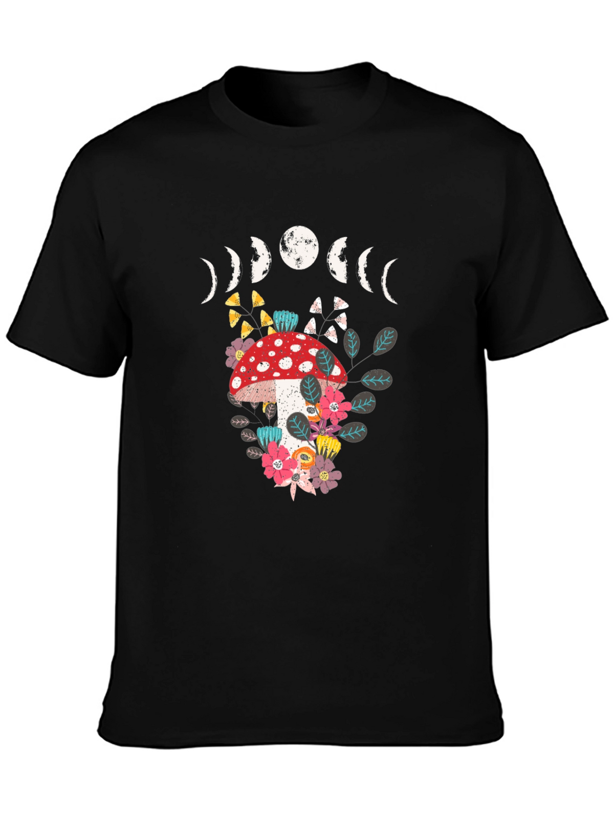 Mushroom Moon Phase Graphic Tee