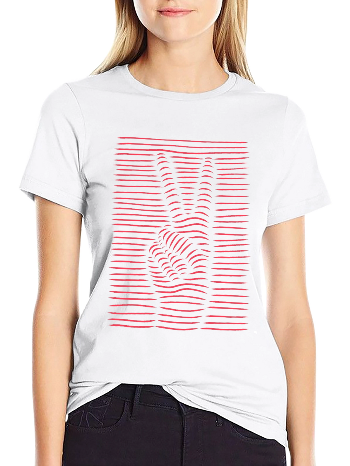 Retro Peace Sign Graphic Tee - Black