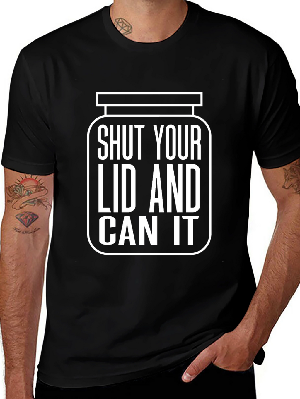 Shut Your Lid and Can It Humor T-Shirt