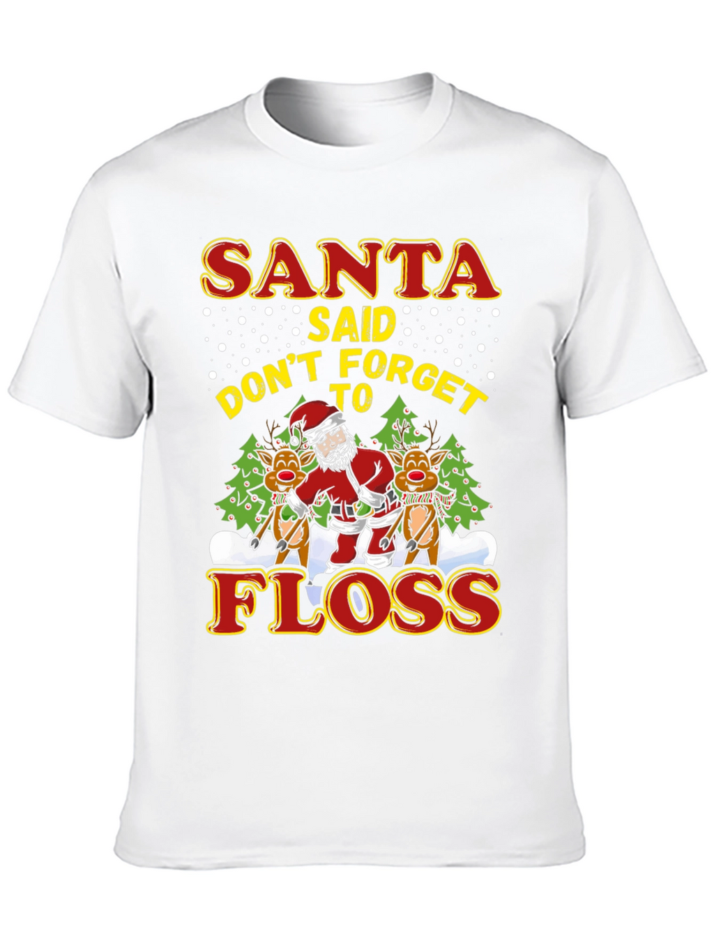 Santa Floss T-Shirt - Holiday Fun