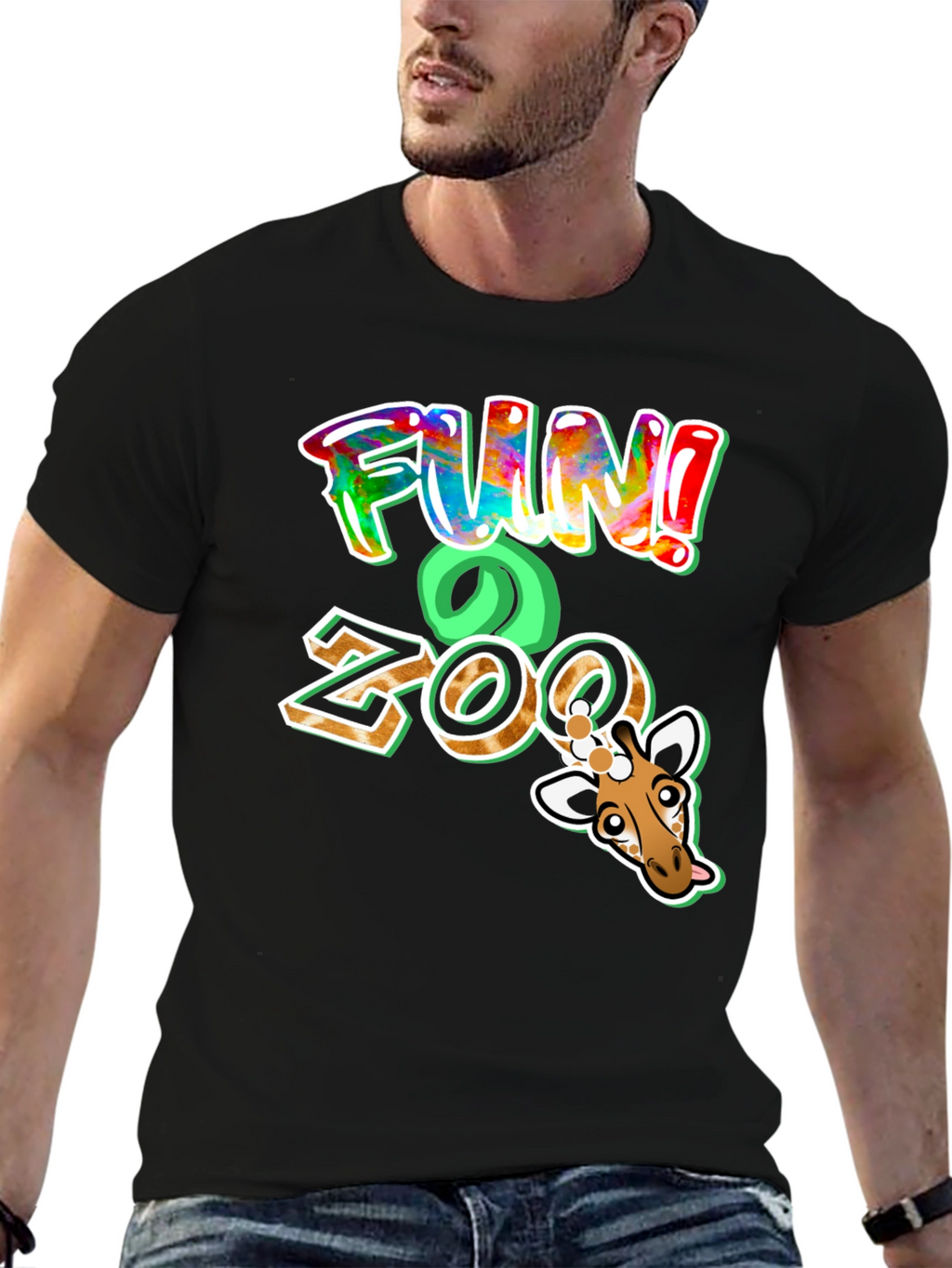 Fun Zoo Giraffe Graphic T-Shirt
