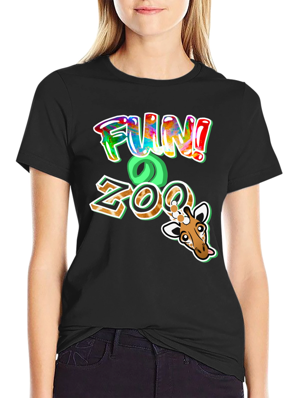 Fun Zoo Giraffe Graphic T-Shirt