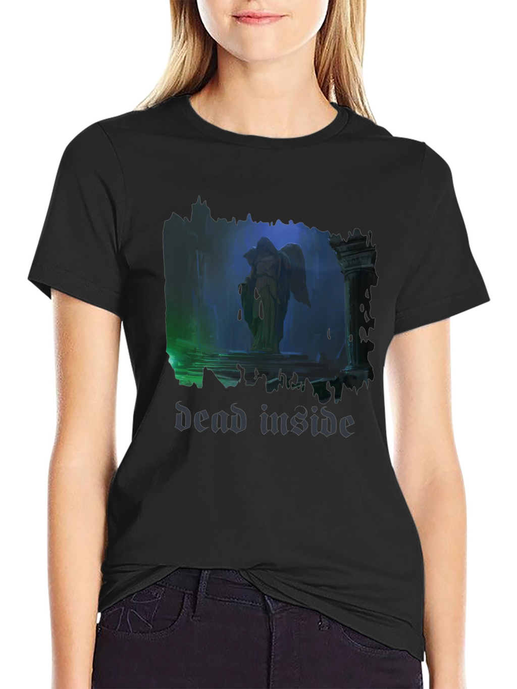 Dead Inside Angel T-Shirt - Gothic Style
