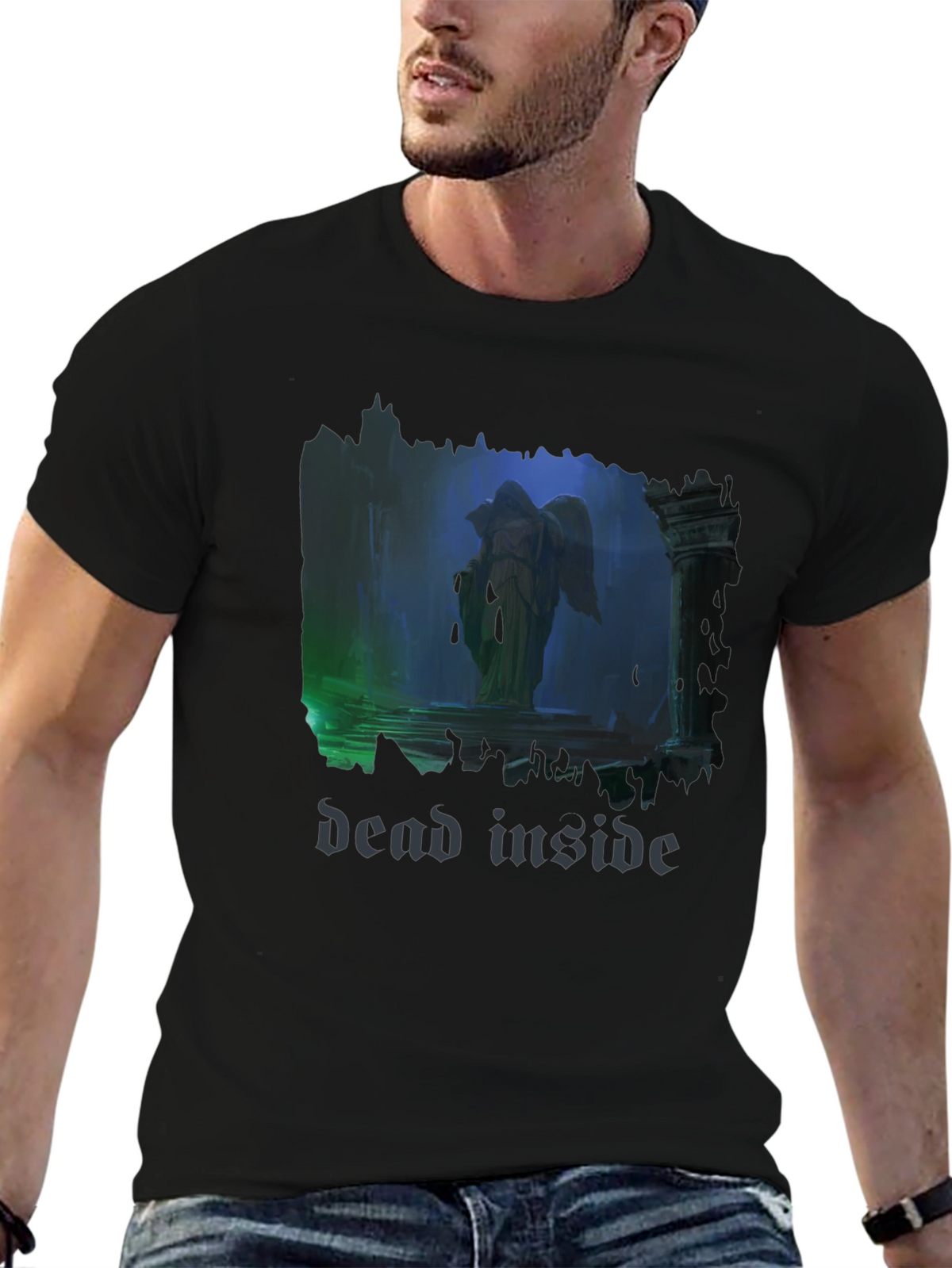Dead Inside Angel T-Shirt - Gothic Style