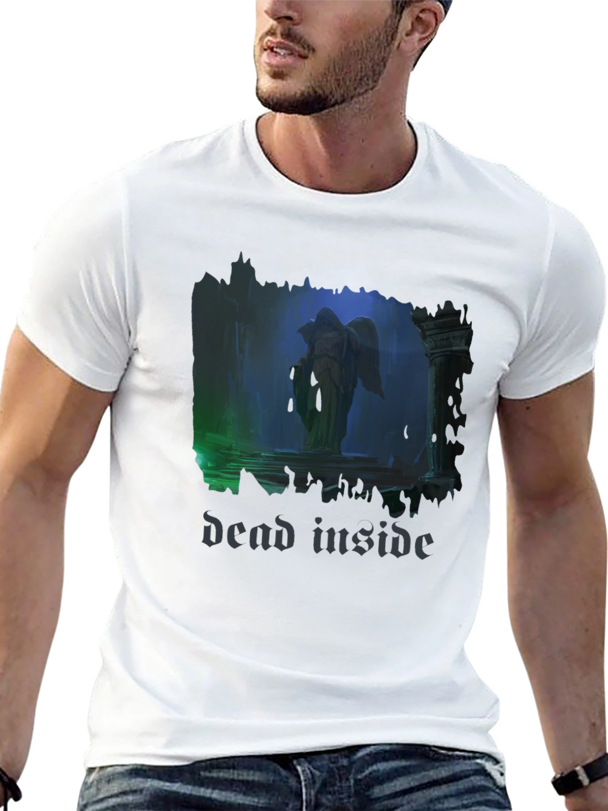 Dead Inside Angel T-Shirt - Gothic Style