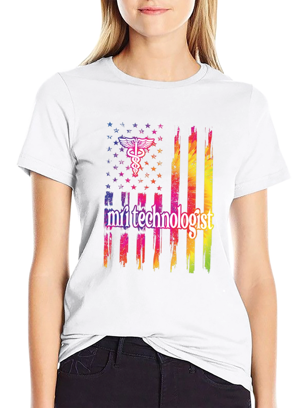 MRI Technologist USA Flag T-Shirt