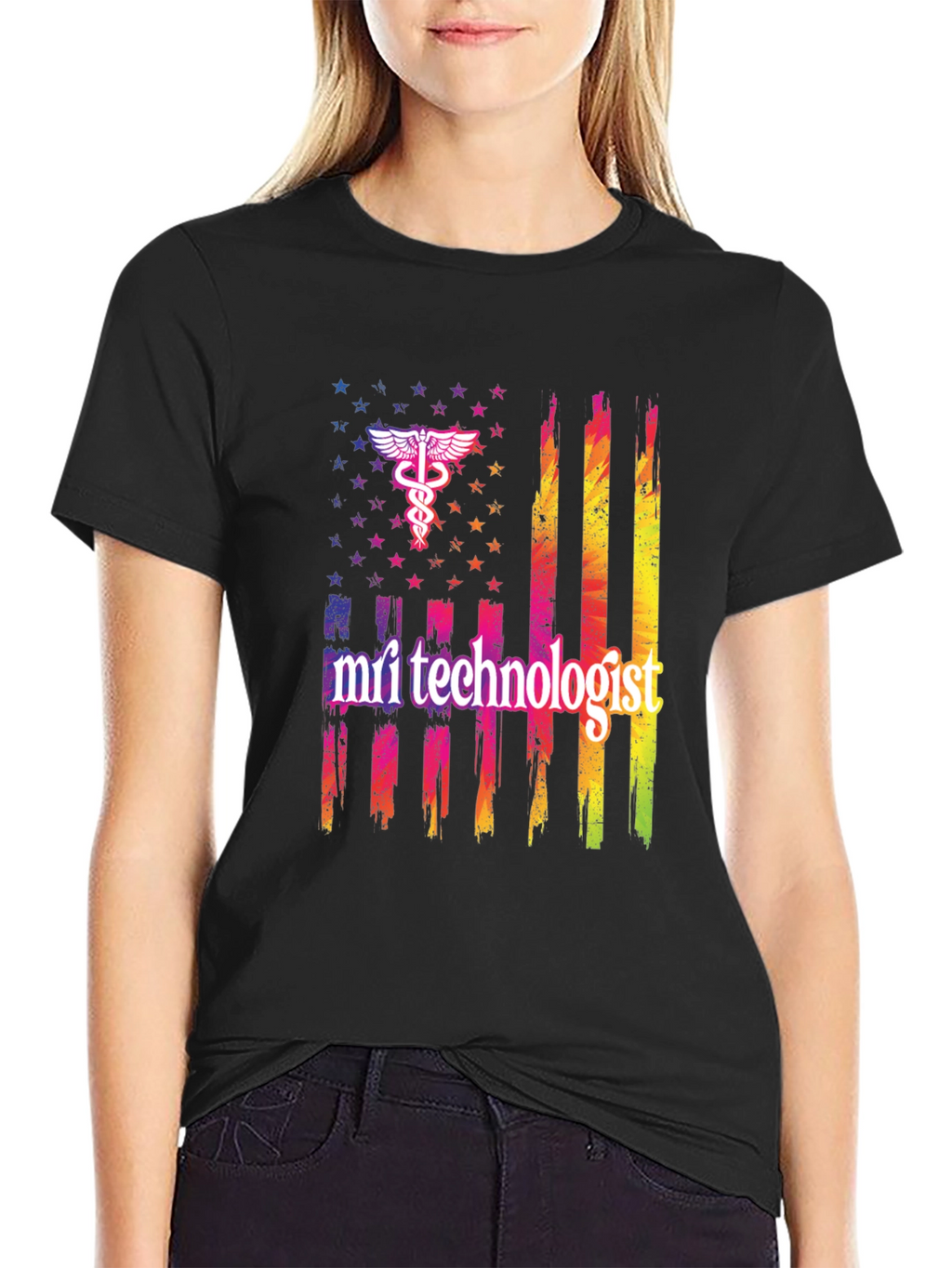 MRI Technologist USA Flag T-Shirt