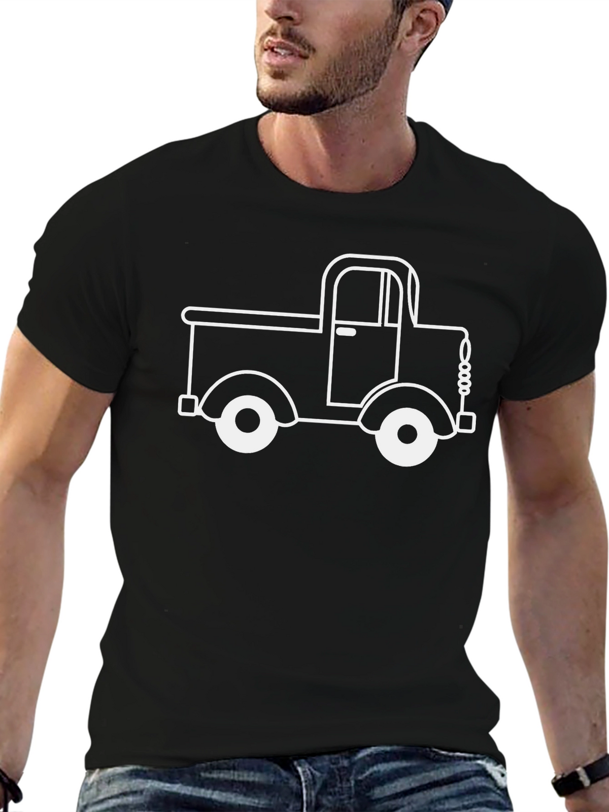 Classic Truck Graphic Tee - Black