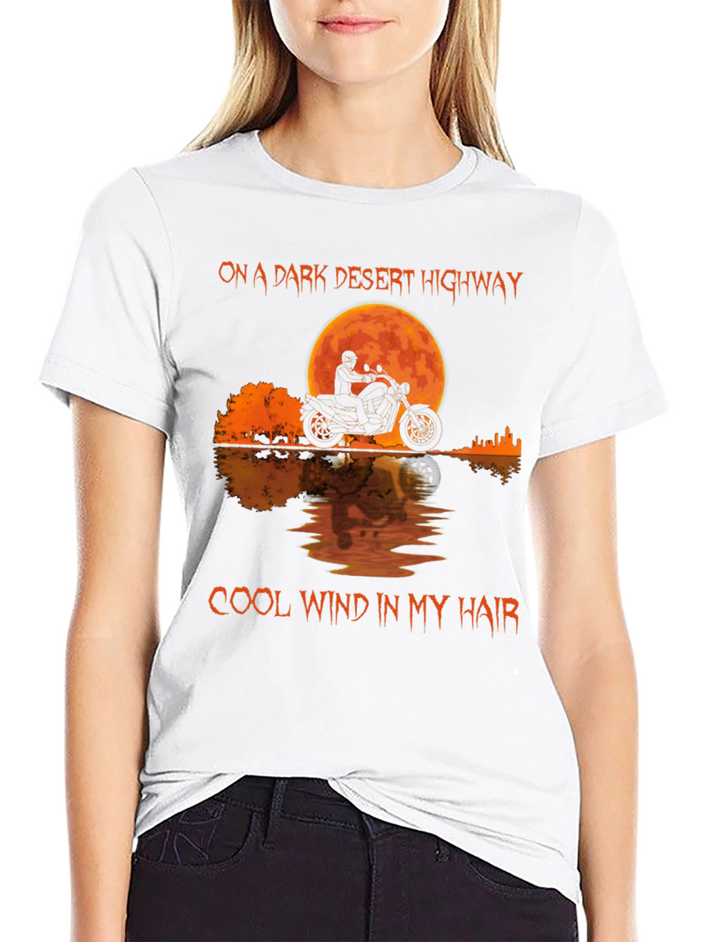 Desert Highway Motorcycle Graphic Tee