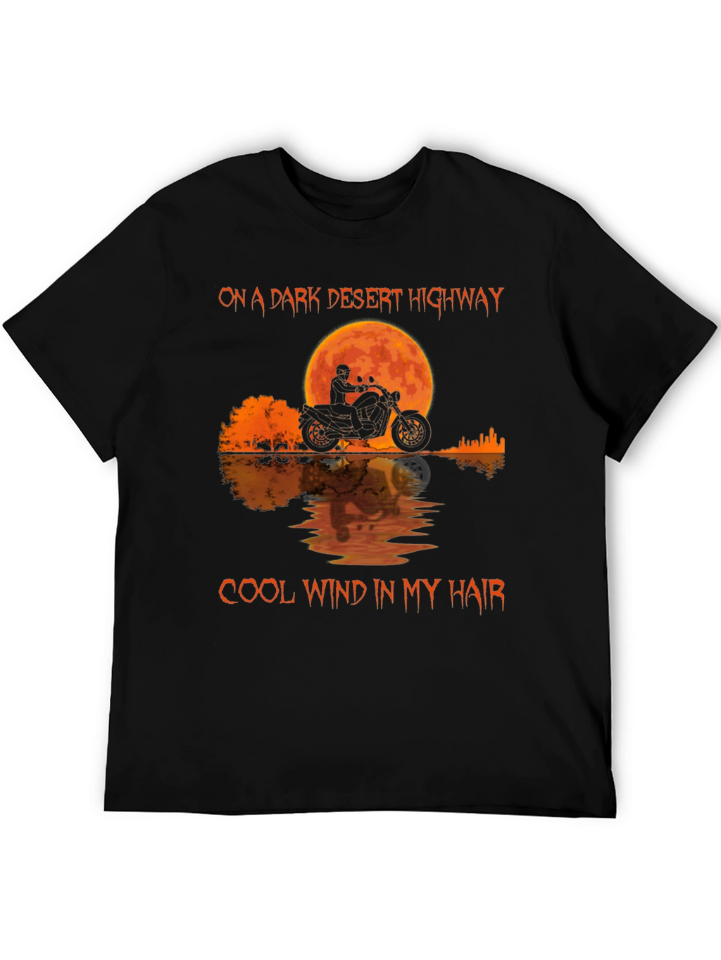 Desert Highway Motorcycle Graphic Tee