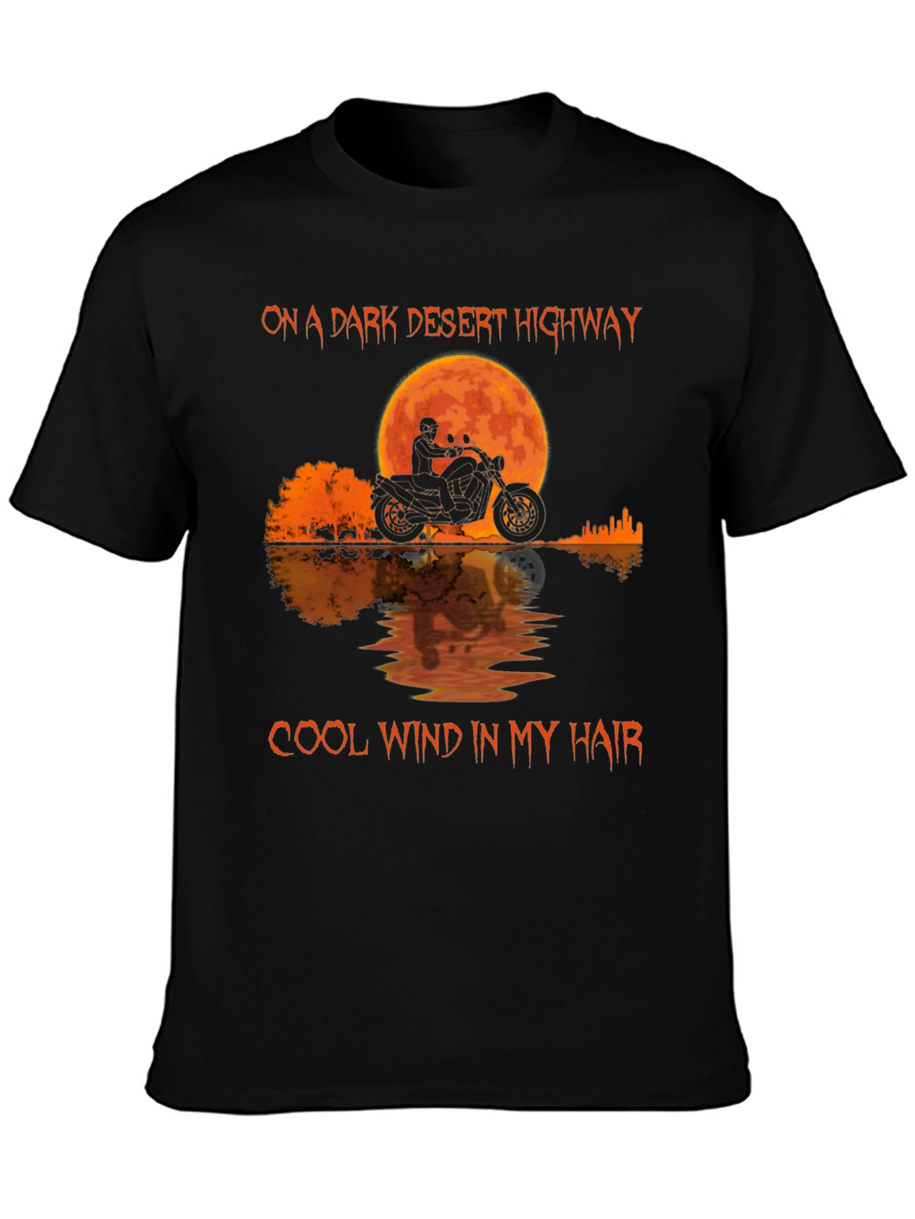 Desert Highway Motorcycle Graphic Tee