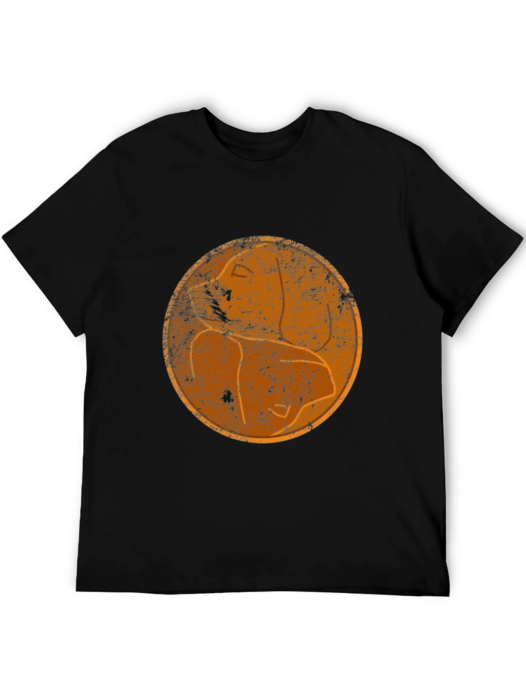 Retro Silhouette Graphic Black T-Shirt