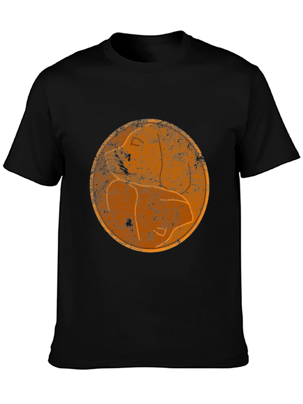 Retro Silhouette Graphic Black T-Shirt